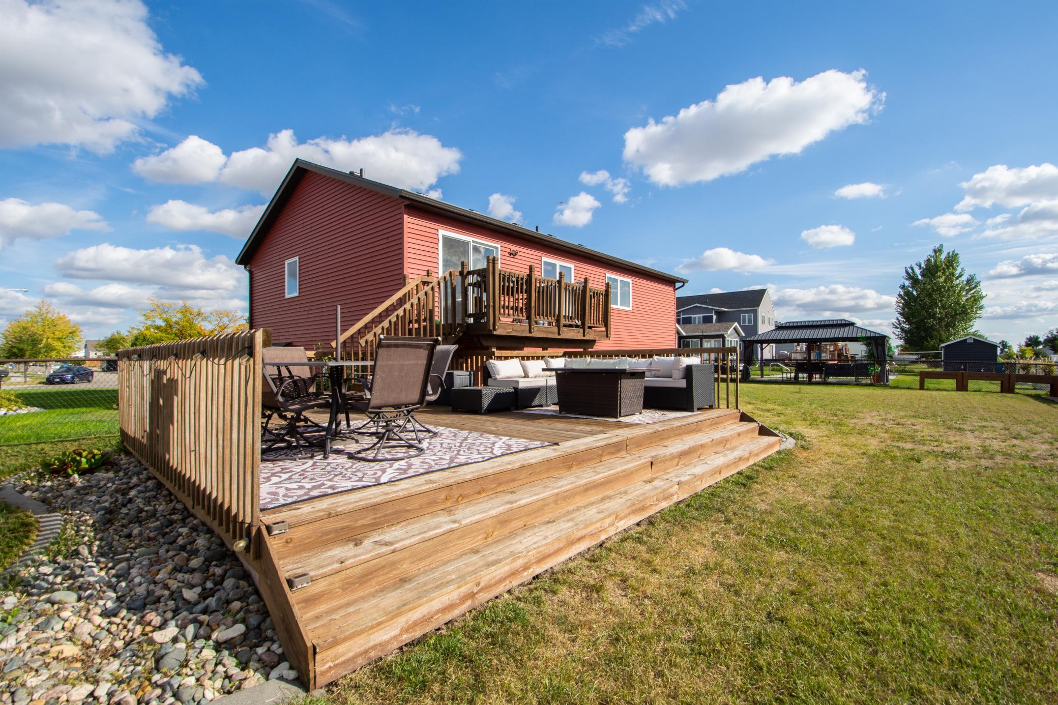 two tiered deck