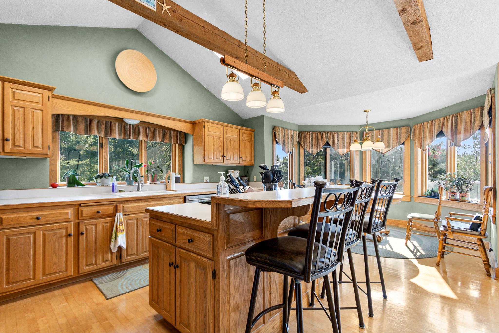 Breakfast bar.