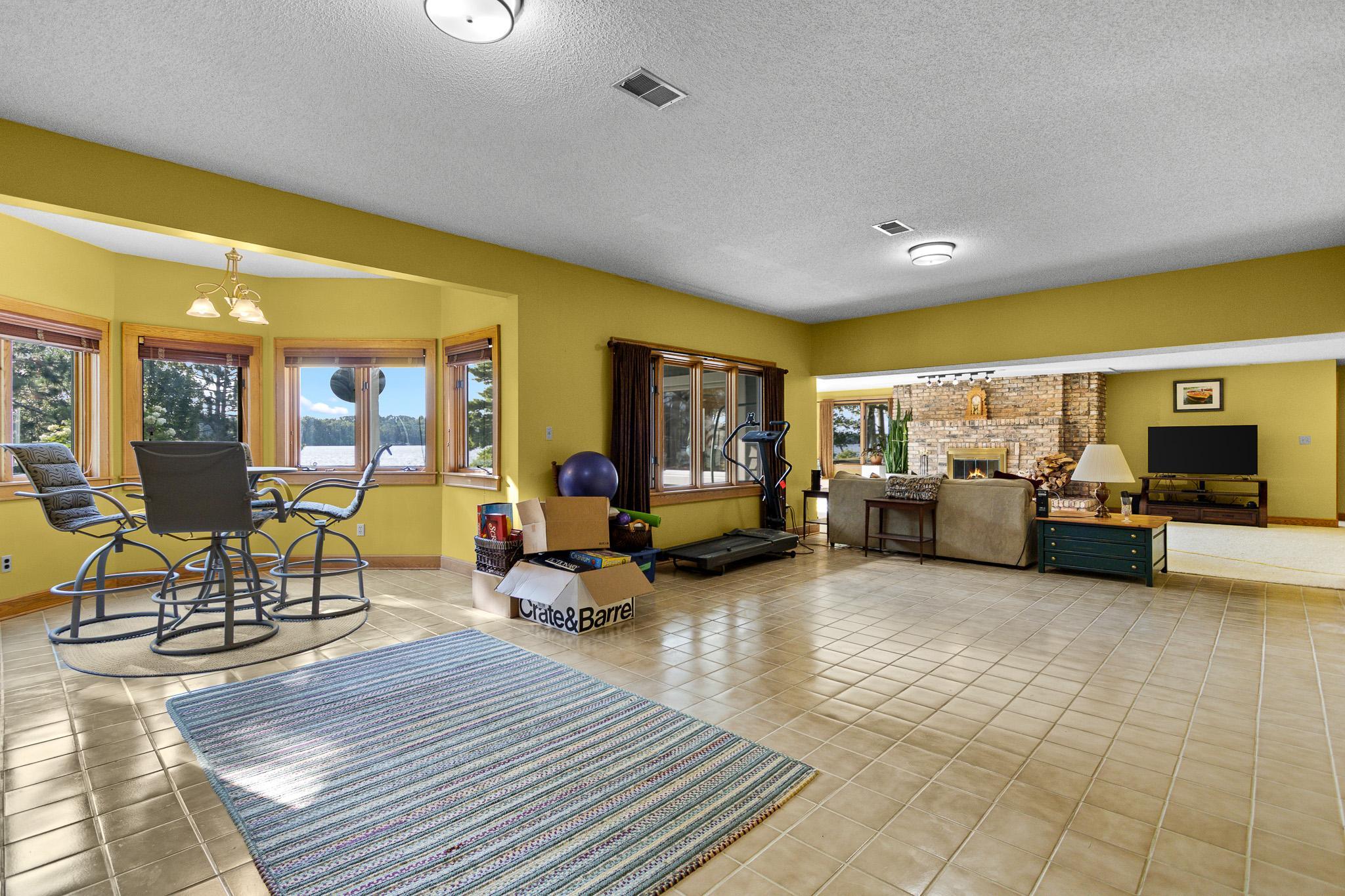 Lower level view.