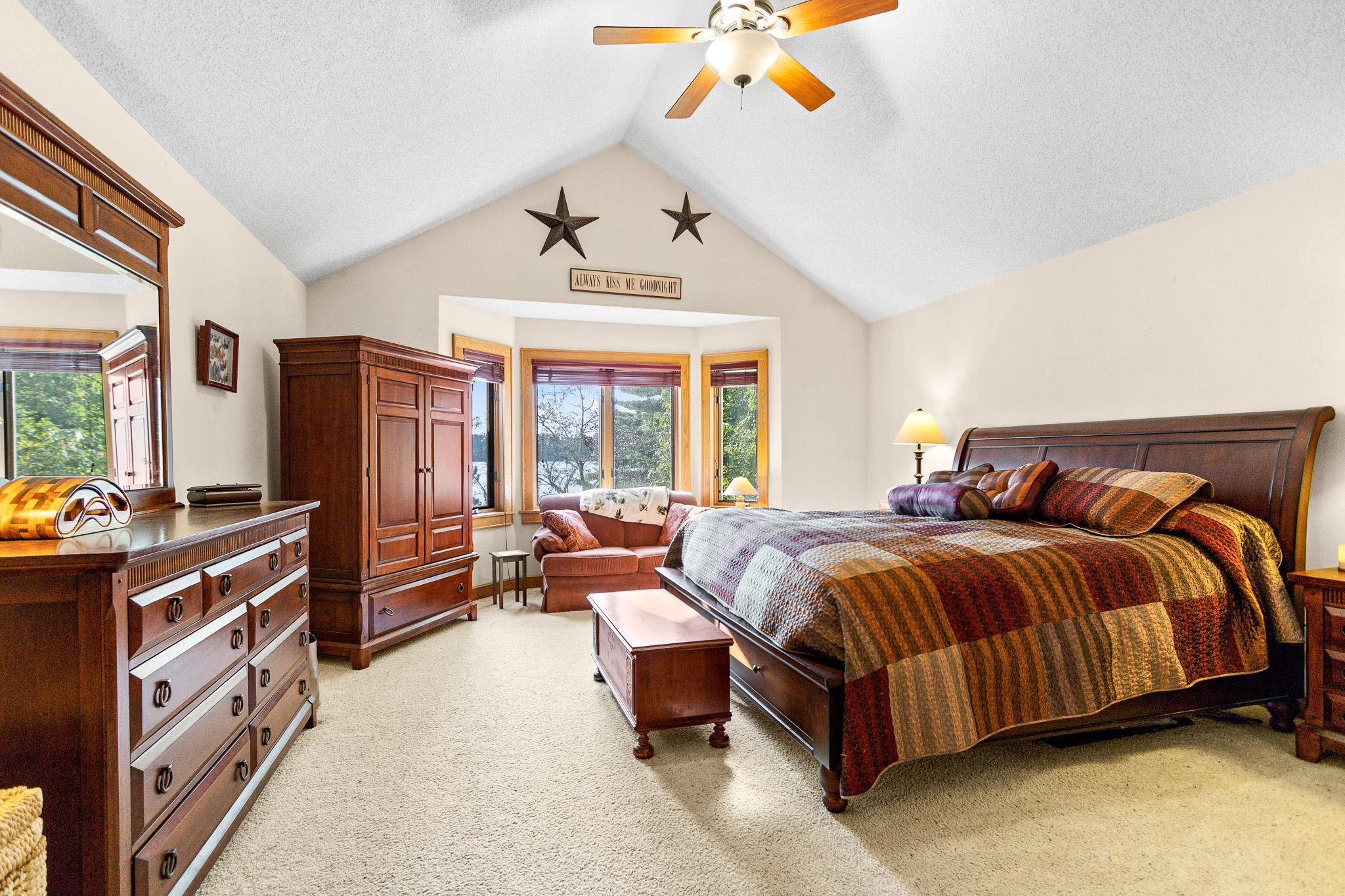 Primary bedroom on the main floor.