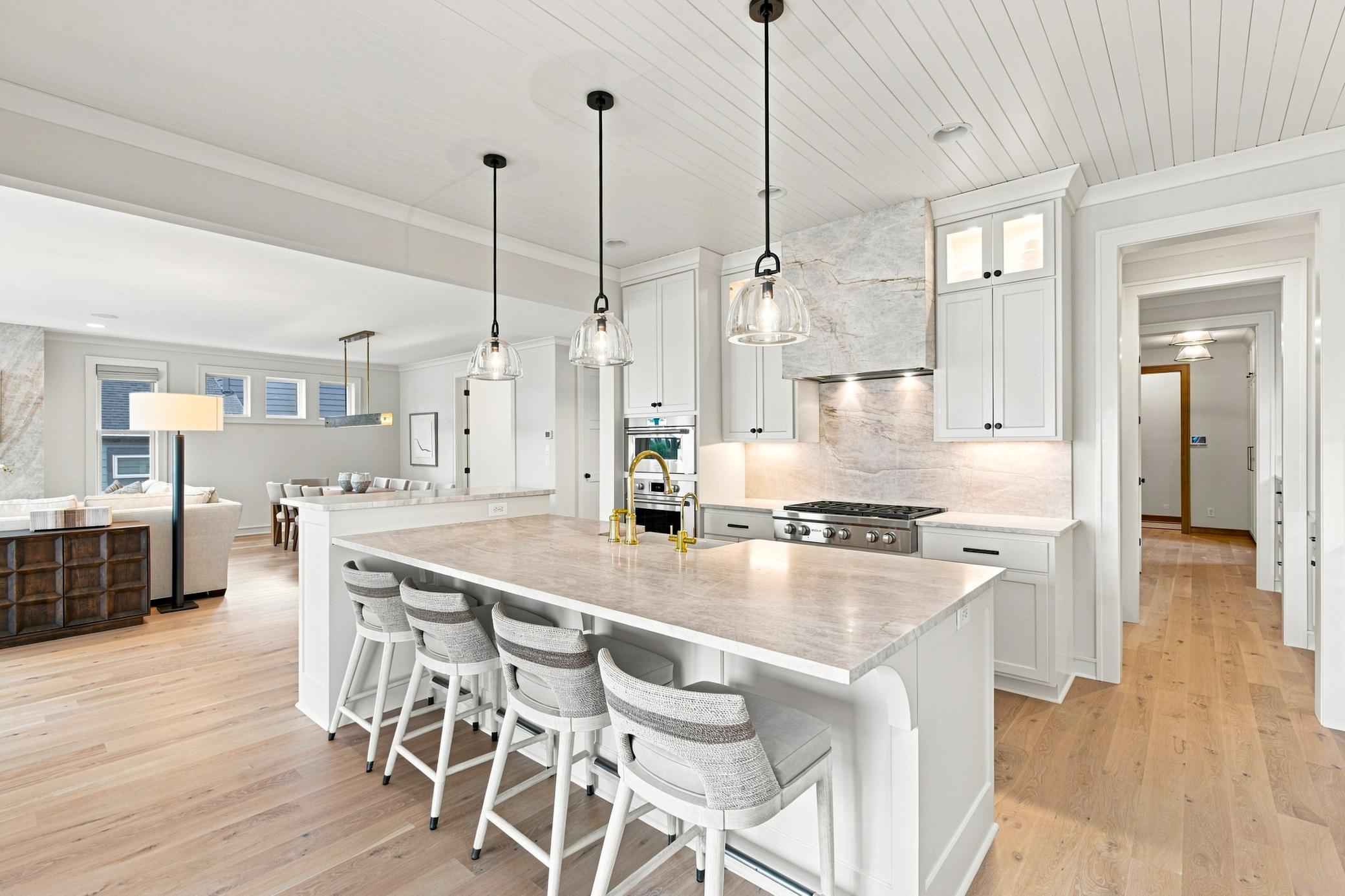 Warm and open kitchen