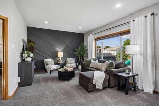 Modern feature wall adds a lot of character.