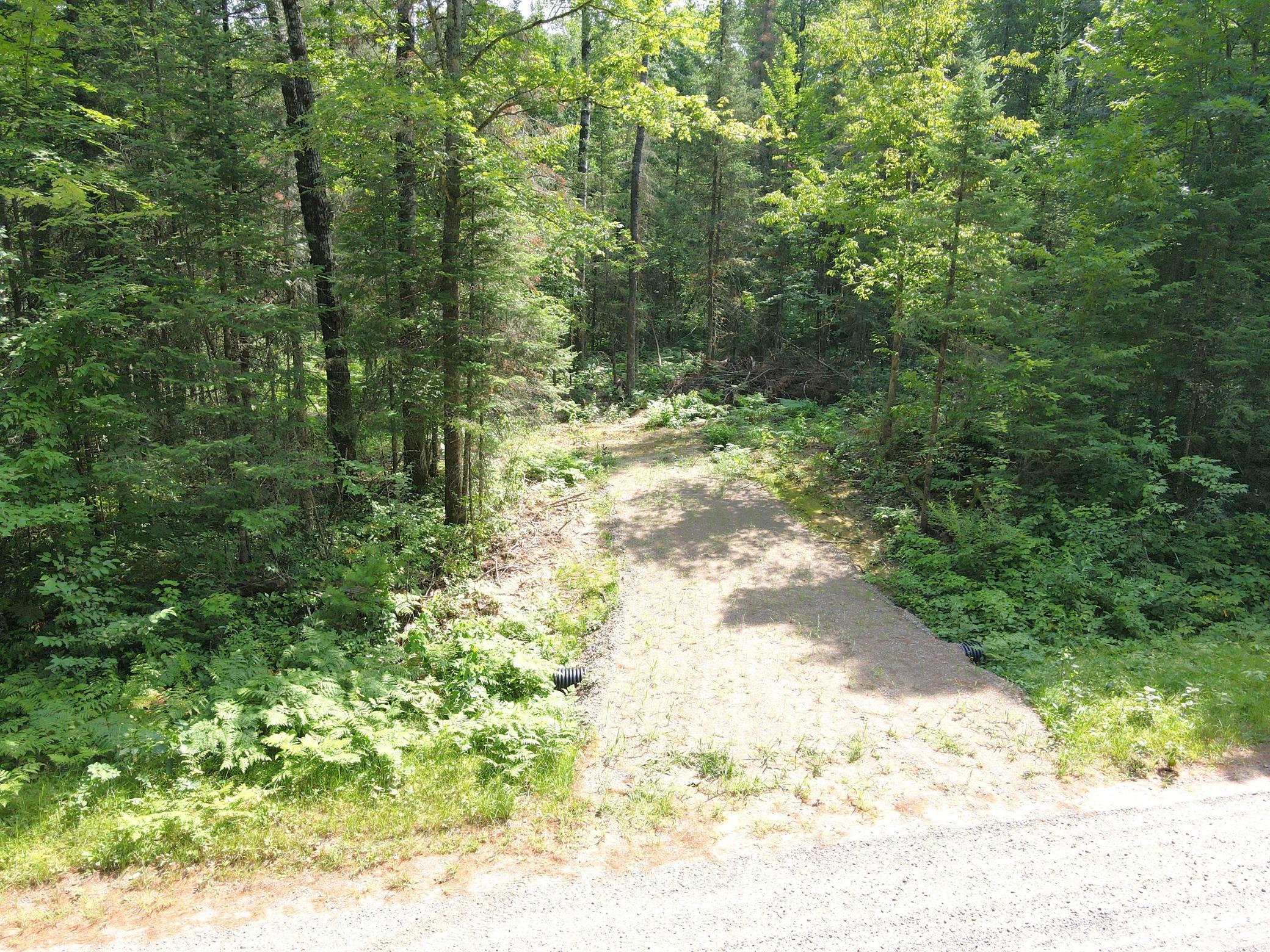 Driveway in place
