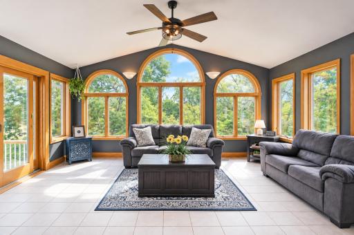 Relax in the Sunroom Just off of the Kitchen
