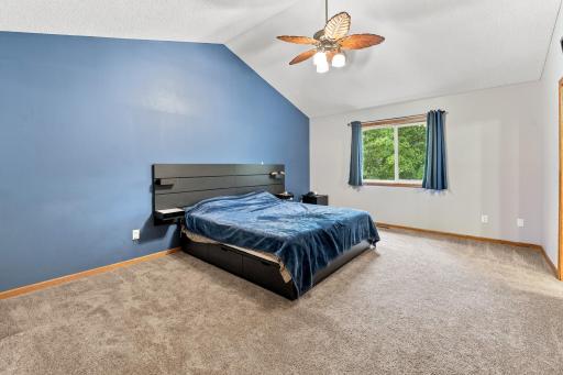 Large primary bedroom - note head board is attached to wall but would like to take it.