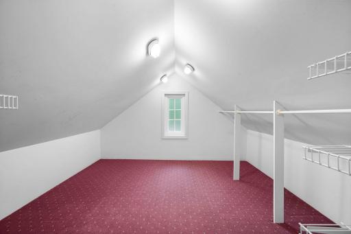 Upper level nook could be closet or craft space