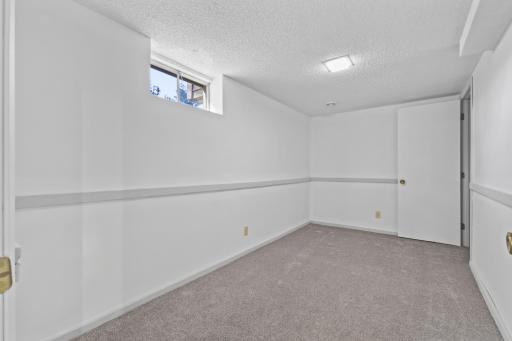 Flexible lower-level space makes it easy to create a home office, workout area, playroom or a non-conforming 4th bedroom with a large storage closet.