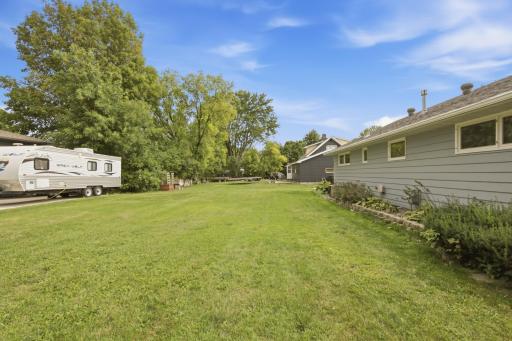And a large backyard
