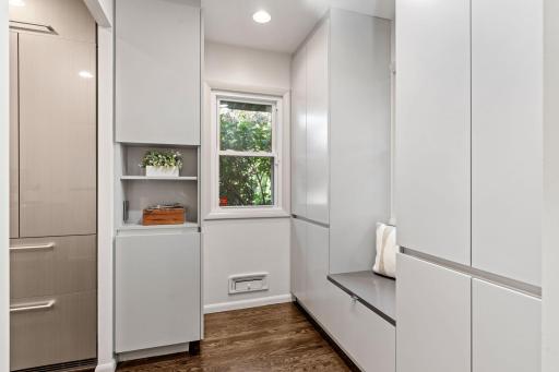 Mudroom and Access to Garage Located Off of Kitchen
