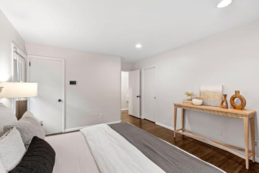 Owners Suite with 1/2 Bathroom and Large Closet