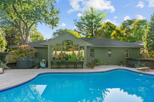 Backyard with Pool & Hot Tub // New Hot Tub in 2023