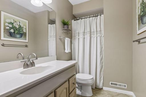 Lower level 3/4 bathroom