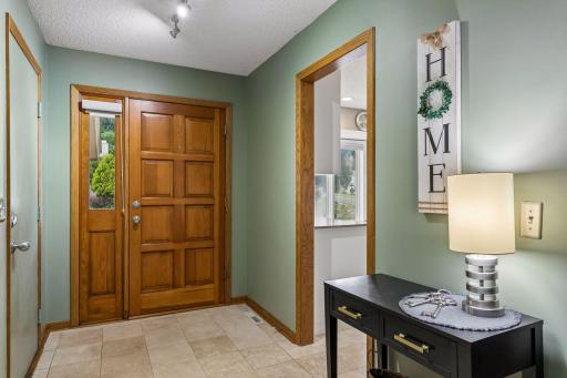 Tiled entryway
