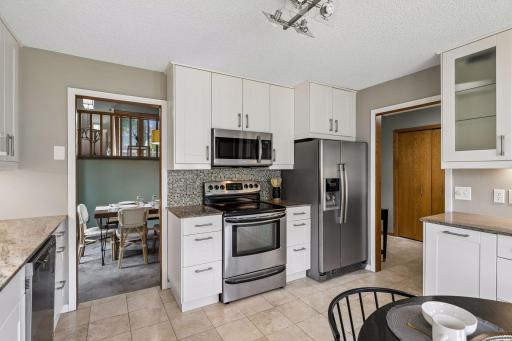 New kitchen in 2020 with granite countertops and stainless steel appliances
