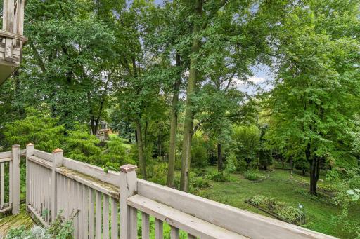 Lower deck right off the 3-season porch