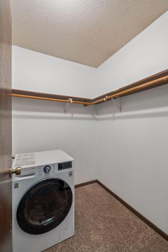 The primary suite offers the ultimate convenience with a washer/dryer combo on the main floor