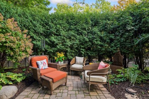 Enjoy the private patio from the walk-out lower level