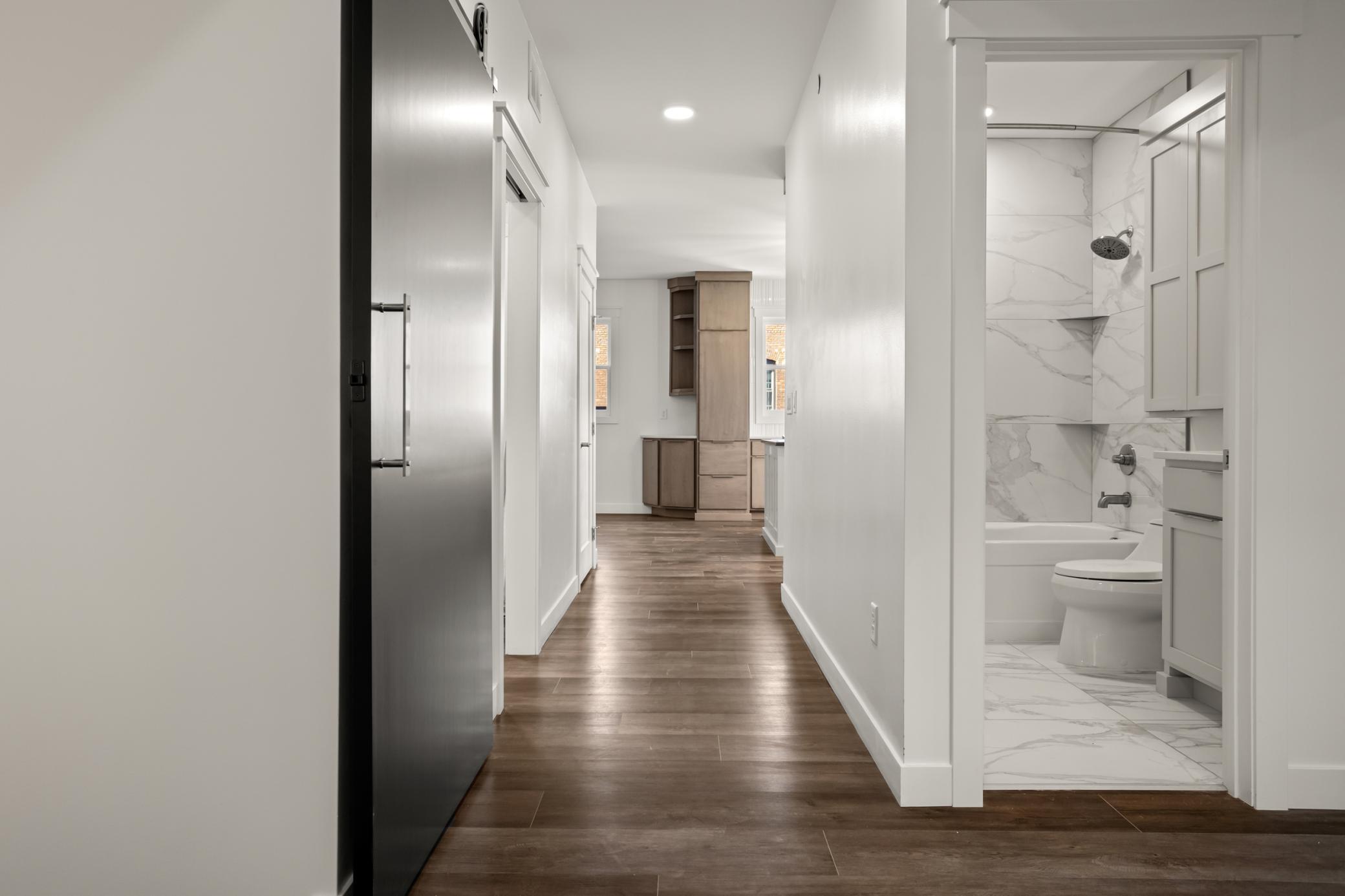 Hallway to kitchen/living