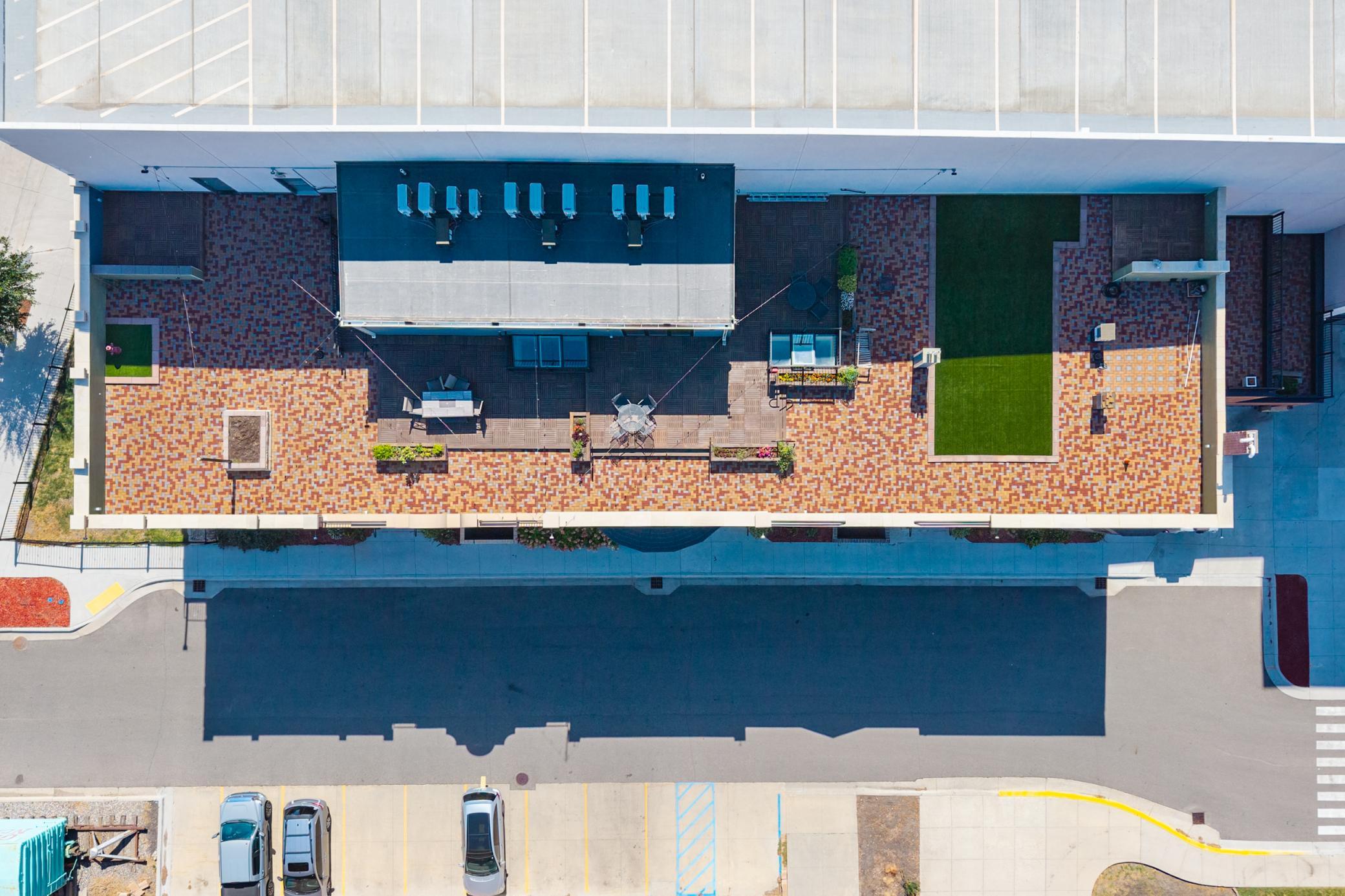 Rooftop drone view 4