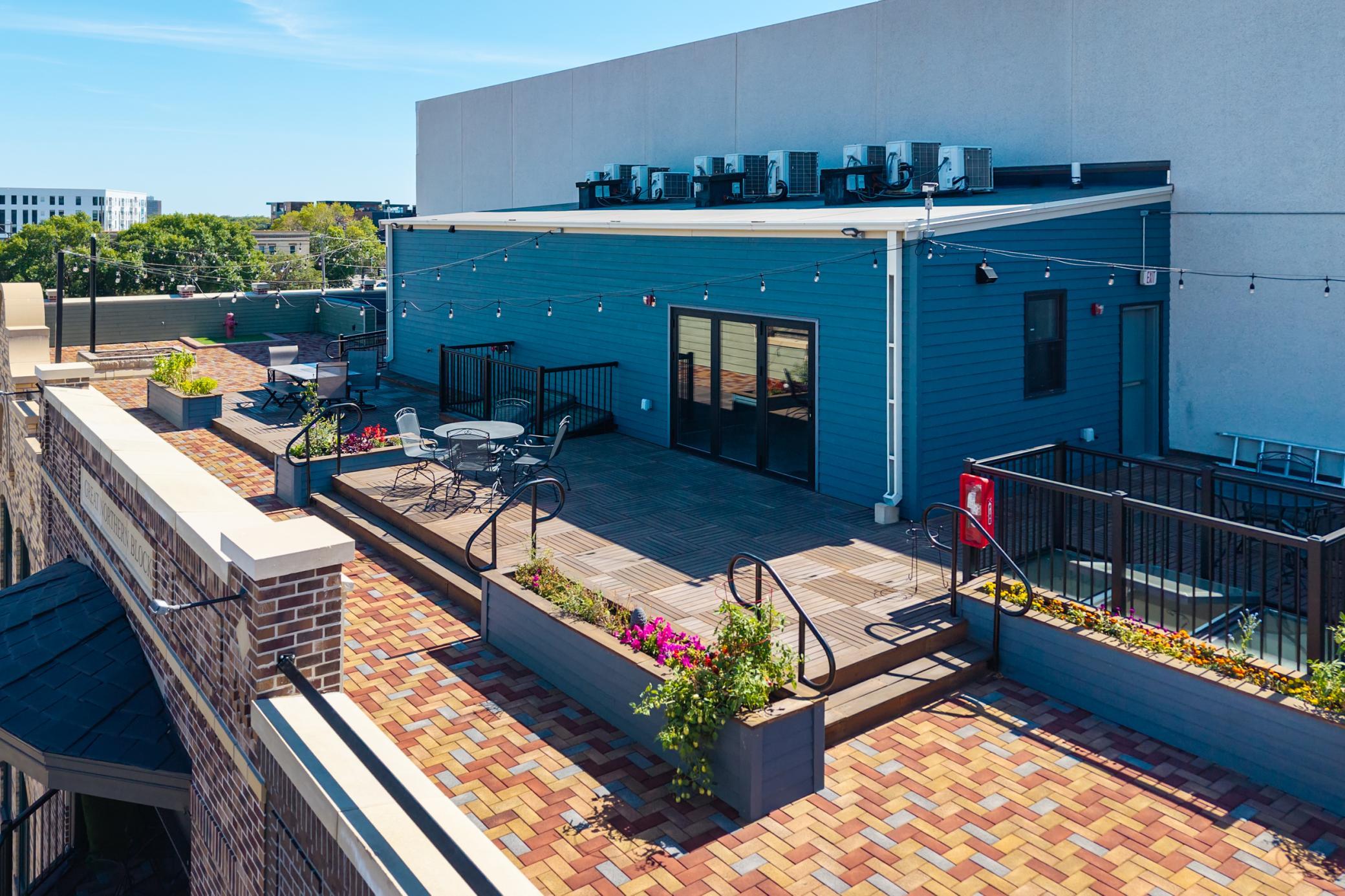 Rooftop drone view 3