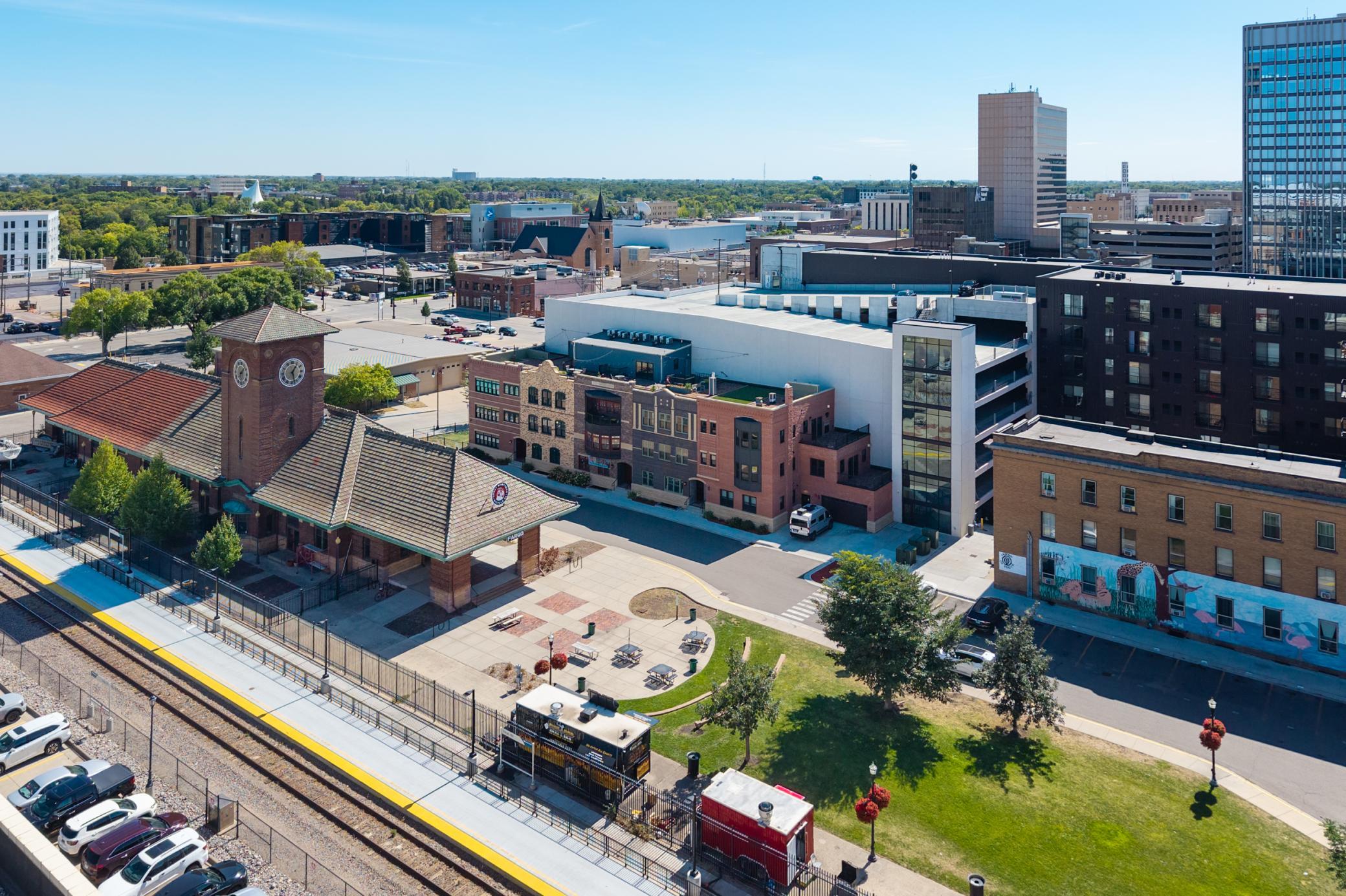 Great Northern Block Drone view