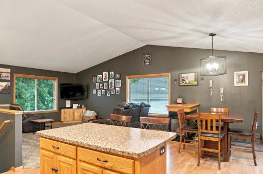 Kitchen, Dining & Living Rooms