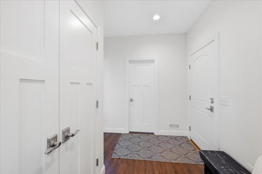 Mudroom off the garage