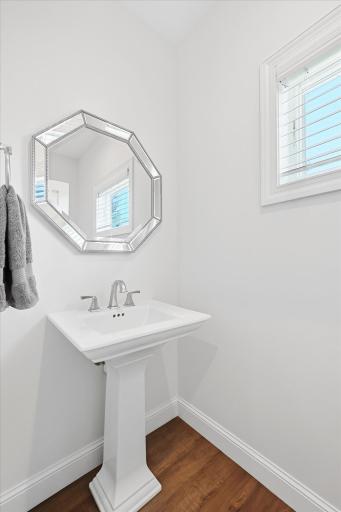 Powder room off the mudroom