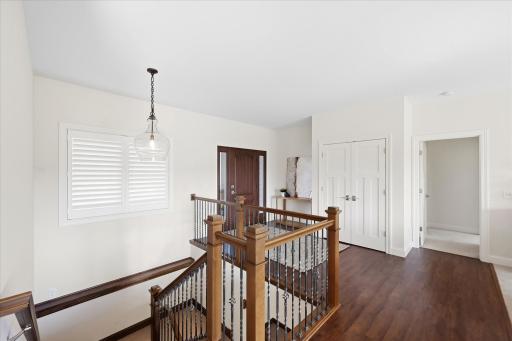 Spacious front entry and high end millwork