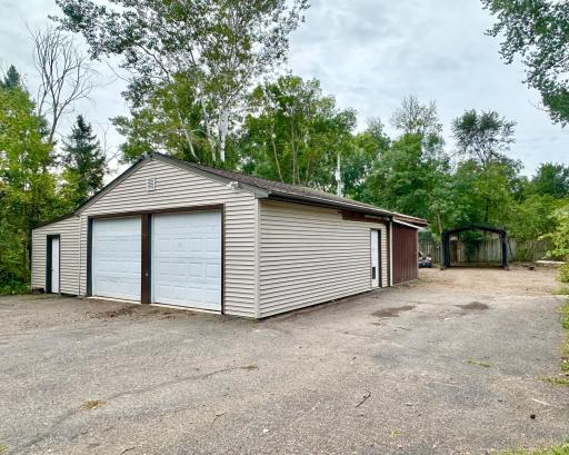 Great garage and storage space plus a quansett for to keep other things out of the weather.