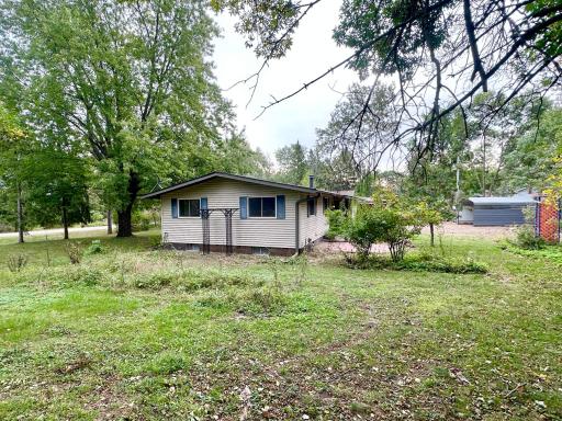 This is a .73 acre lot and once was full of perennials and a garden but it got to be too much work for the aging caretakers.