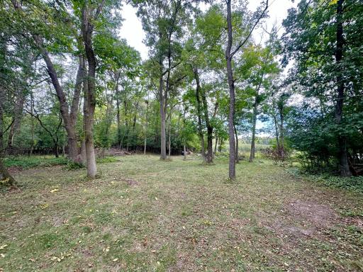 A little deeper on the lot you'll find that the lot is park like all cleared out with the river at the rear.