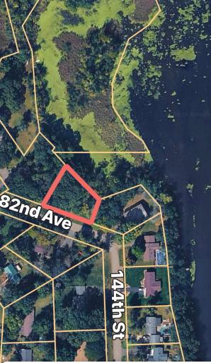 The extra lot with river frontage is .68 acres. Much of the improvement to this lot is done..
