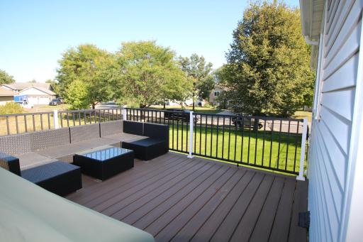 Lots of seating on the deck