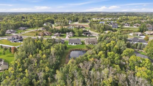 Complete privacy out the back windows of this home. Best of both worlds with city-services/conveniences but then you are transported up north with the pond and woodland backdrop.