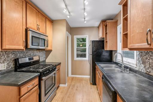 Updated kitchen with stainless appliances