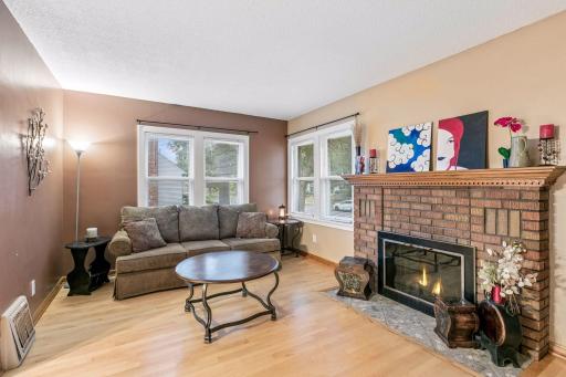 Gorgeous HW Floors (fireplace is virtually staged)