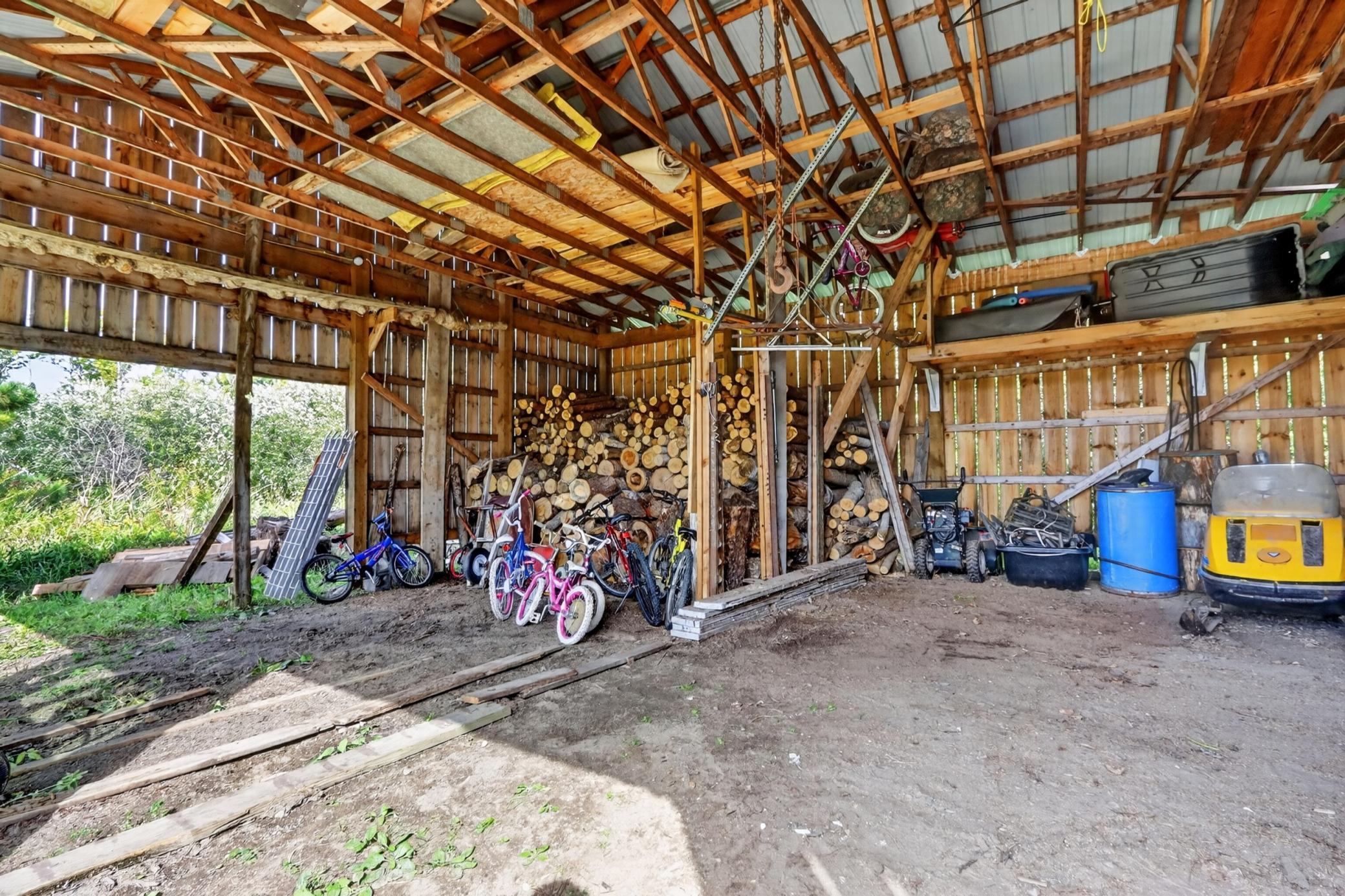 Woodshed and extra storage