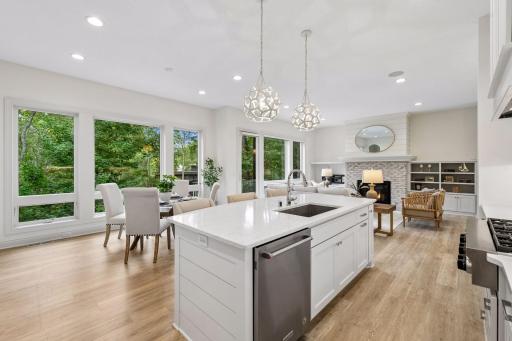 A significant investment was made updating the home with fresh paint, new flooring and designer lighting creating a bright and inviting space.