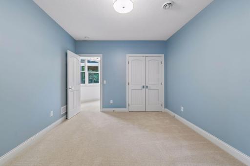 The second lower level bedroom - great for visitors or overnight guests.
