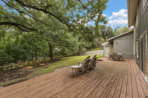 Off the back of the 2nd garage is a long shed - great storage for deck furniture or gardening tools