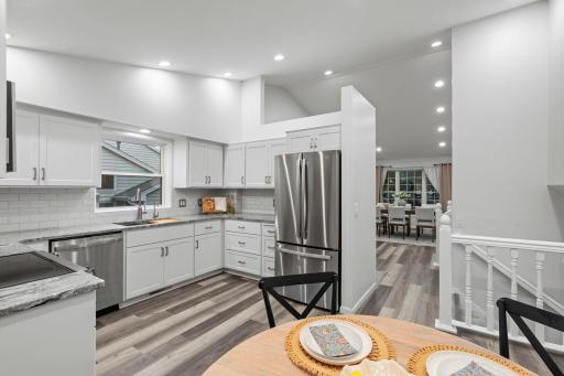 Airy, spacious feel that keeps the surrounding spaces feeling naturally connected.