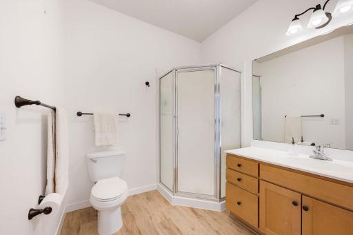 Spacious 3/4 bath.