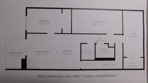 Floor plan layout for the Lower Level.