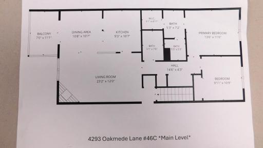 Floor plan layout for the Main Level