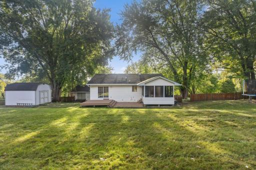The screen porch is off of the dining area, the left deck is off of the primary bedroom.