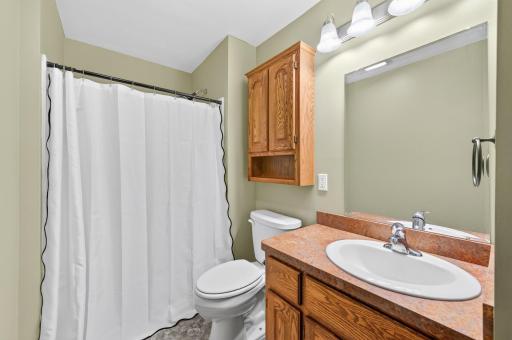 There is another 3/4 bath in the lower level.