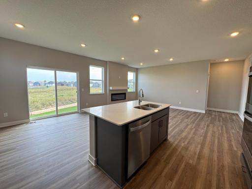 Easily living in this home from kitchen to dining to living