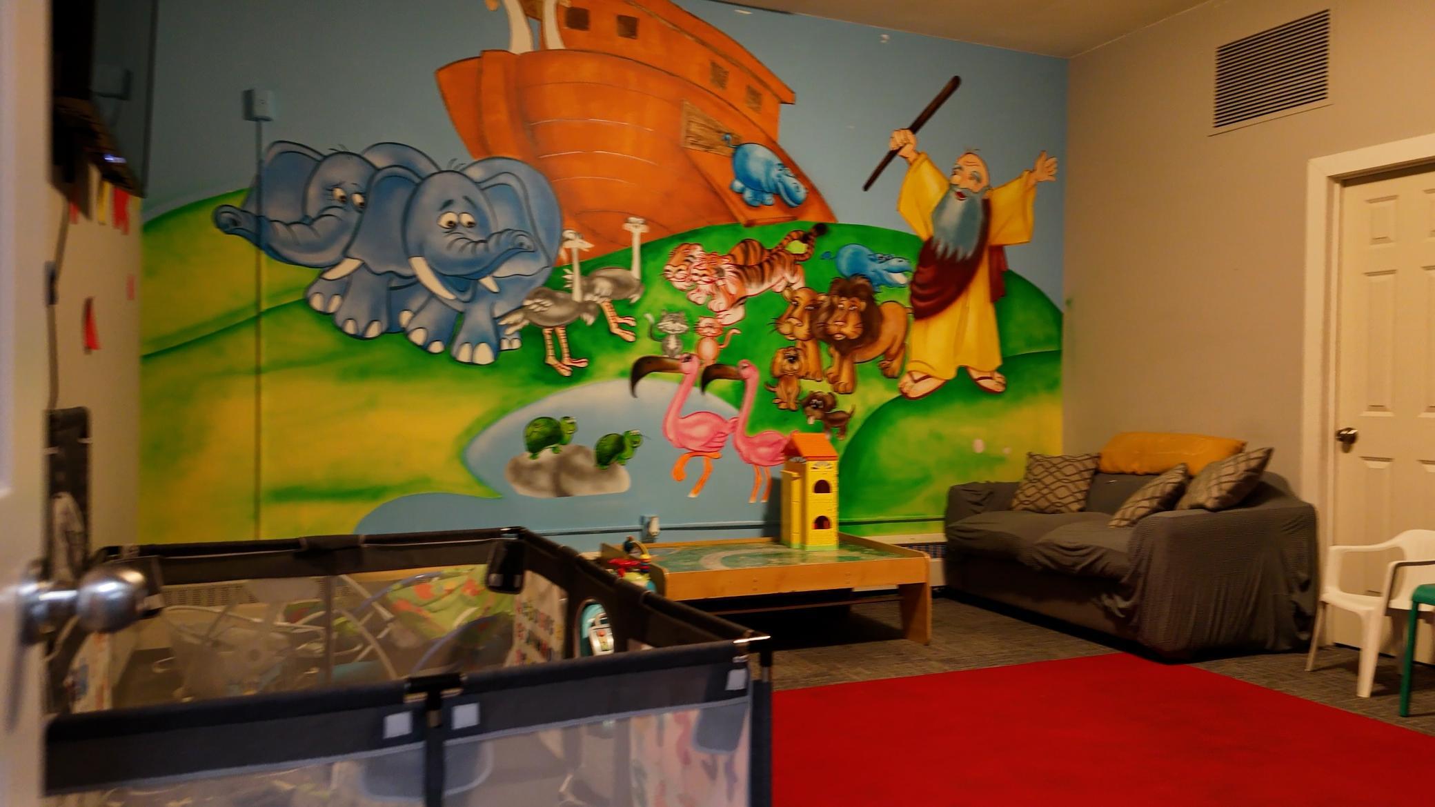 Lower level nursery rooms