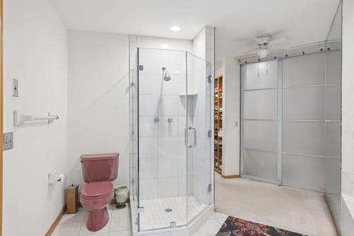 Owner's Suite Features a Large Walk-in Closet Behind the Shower